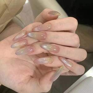 <span class=keywords><strong>Uñas</strong></span> Postizas Acrílicas Cuadradas Hechas a Mano, Efecto Ojo <span class=keywords><strong>de</strong></span> Gato, 24 Piezas, Reutilizables, <span class=keywords><strong>Uñas</strong></span> 3D Cortas, Venta al Por Mayor - Product Image 1