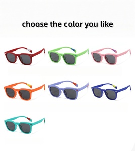 Kacamata Anak Trendi <span class=keywords><strong>2026</strong></span>, Bingkai Kotak, Lensa Polarisasi, Logo Custom, untuk Anak Perempuan dan Laki-laki, Proteksi UV400 - Product Image 4