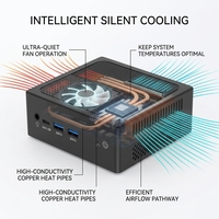 Mini PC con CPU Alder Lake N100, NUC1* DDR4 3200Mhz, SSD M.2 2280, 2*USB 3.0, 2*USB 2.0, WiFi 5, WiFi 6, Windows, Linux, Ventilador Silencioso