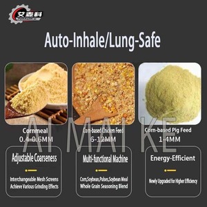 Các loại 230 tự động cho ăn hạt Máy xay Sản xuất tại Trung Quốc, thức ăn chăn nuôi Máy Nghiền 220V-380V, được sử dụng cho chăn nuôi gia cầm - Product Image 6