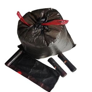 Durable Drawstring Waste Bags Perfect for Household, Commercial and Outdoor Trash Collection - Product Image 1