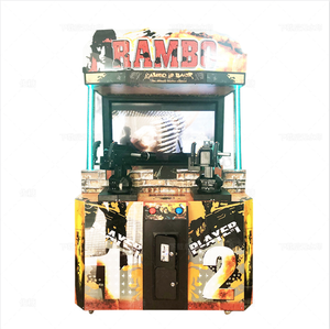 Machine de jeu à pièces, grande machine à armes pour adultes, machine de tir d'arcade de simulation de tir <span class=keywords><strong>Stallone</strong></span> <span class=keywords><strong>Rambo</strong></span> - Product Image 1