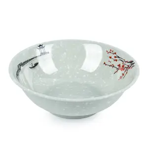 Best Selling Wholesale Restaurant Customized Green Chinese Style Melamine Ramen Bowl