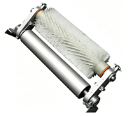 Brosse rotative en nylon durable à prix d'usine pour le nettoyage des bandes transporteuses, grattoir à brosse pour systèmes de convoyage dans la manutention de matériaux en vrac