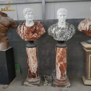 <span class=keywords><strong>Statua</strong></span> del busto della <span class=keywords><strong>testa</strong></span> di marmo di pietra maschio bianco nero classico d'annata di arte famosa su ordinazione - Product Image 1