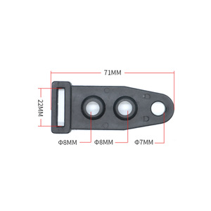 Hebilla de esquina para tienda de campaña Kjm, cierre de plástico de doble ojo B101 de 22 mm para accesorios de postes de tienda de campaña - Product Image 4