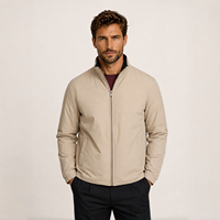 Veste matelassée réversible légère pour homme, tissu haute densité, résistante au vent et aux plis, fermeture éclair intégrale, idéale pour les voyages