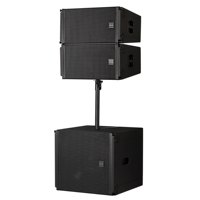 Système de sonorisation actif haut de gamme pour spectacles en extérieur, étanche, réponse en fréquence 35Hz-20kHz, fonctionnement 220V