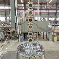 ZJ Machine Distill Destilador Alcohols Distiller Still Distiller High Plate Column Distilling Alcohol Distillation Equipment