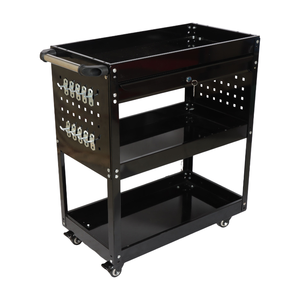 Chariot à outils pliable en métal AOCHEN de taille moyenne avec tiroir, panneau arrière et rangement 3D - Product Image 6