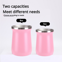 Tasse à yerba mate argentine de 8 oz, double paroi en acier inoxydable, gourde à mate, tasses à café et à thé, thermos à double paroi sous vide, portable