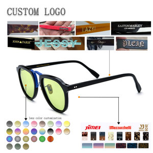 Lunettes de soleil ovales à monture intégrale, monture multicolore, verres miroir, protection UV à 100%, unisexe, mode adulte, protection solaire - Product Image 2