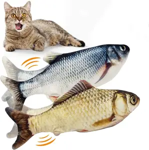 Balık köpek oyuncak kedi karides sensörü oyunu ton balığı kuyruk gömlek ışıklı robotlar uçan fare hareketli japon ve hareket 2 oynamak