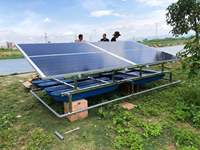 Aérateur solaire hors réseau à bulles fines 750W/1100W/1500W haute productivité pour l'oxygénation des bassins piscicoles en aquaculture