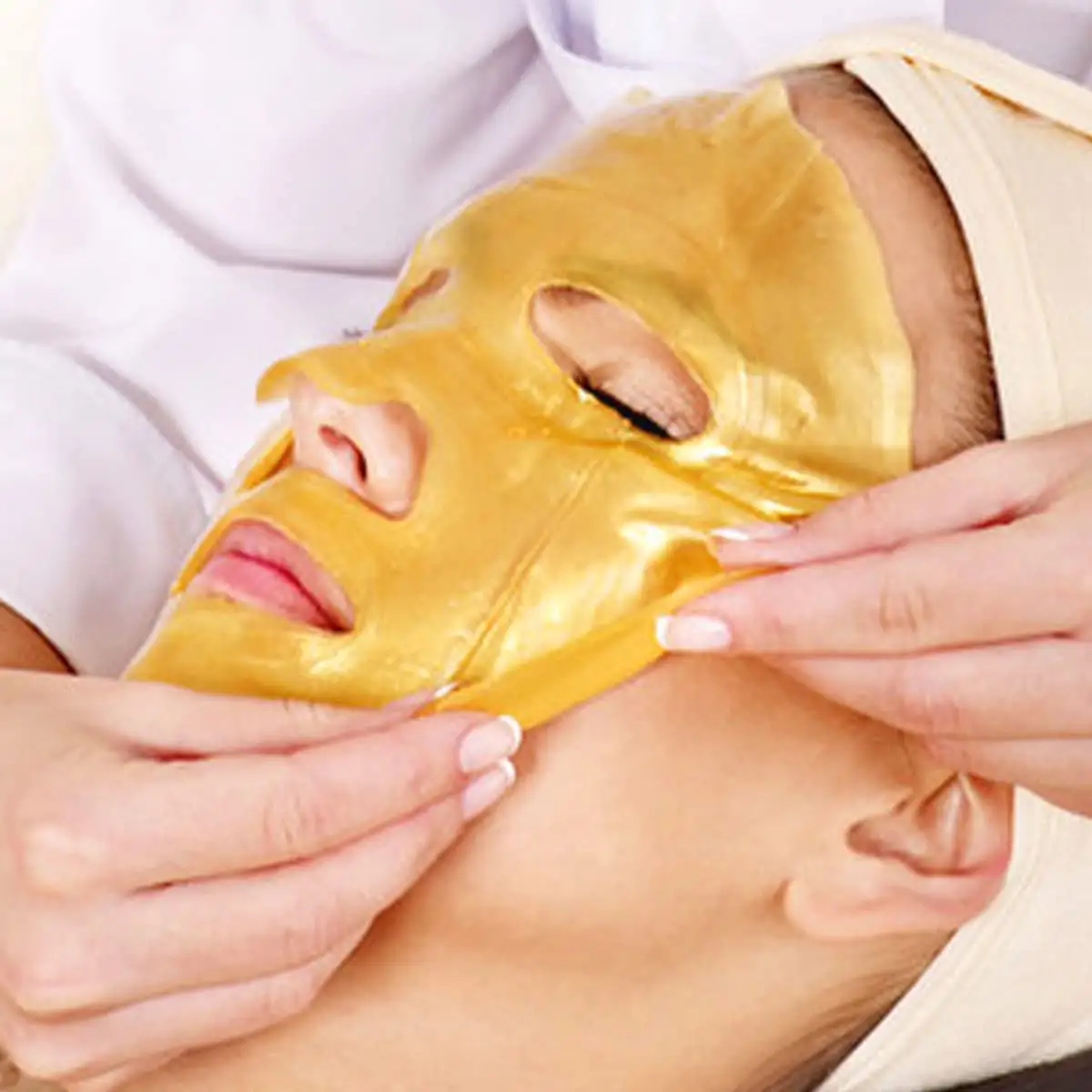 Masque Facial de soins de la peau OEM ODM, marque privée de beauté, masque Facial au collagène or 24k pour Anti-rides