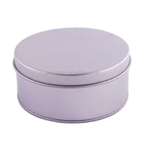 Custom Wholesale Dia90xH40mm Plain Lid Round Shape Cheap Empty Tin Can