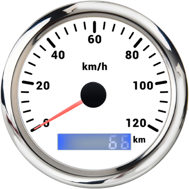 GPS Speedometer Gauge Antenna 7 Color LED Speed Meter Odometer for Auto Car Boat 30KMH 60KMH 80KMH 120KMH 200KMH Custom 12V24V
