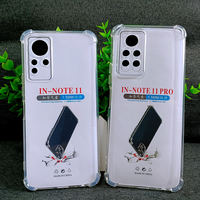 Coque de téléphone portable africaine en gros, pas chère, avec trous aux quatre coins, airbag anti-chute, transparente, en TPU, pour INFINIX NOTE11