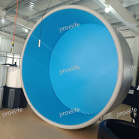 PROELIFE Baignoires gonflables modernes à double couche en bâche PVC pour 2 à 4 personnes, bain de glace extérieur autonome, spa de récupération