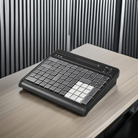 Clavier POS programmable LIF 84 touches USB/PS2 ABS, lecteur de cartes MSR, compatible Android/Linux/Windows/iOS, câble de 1,8 m, vente chaude