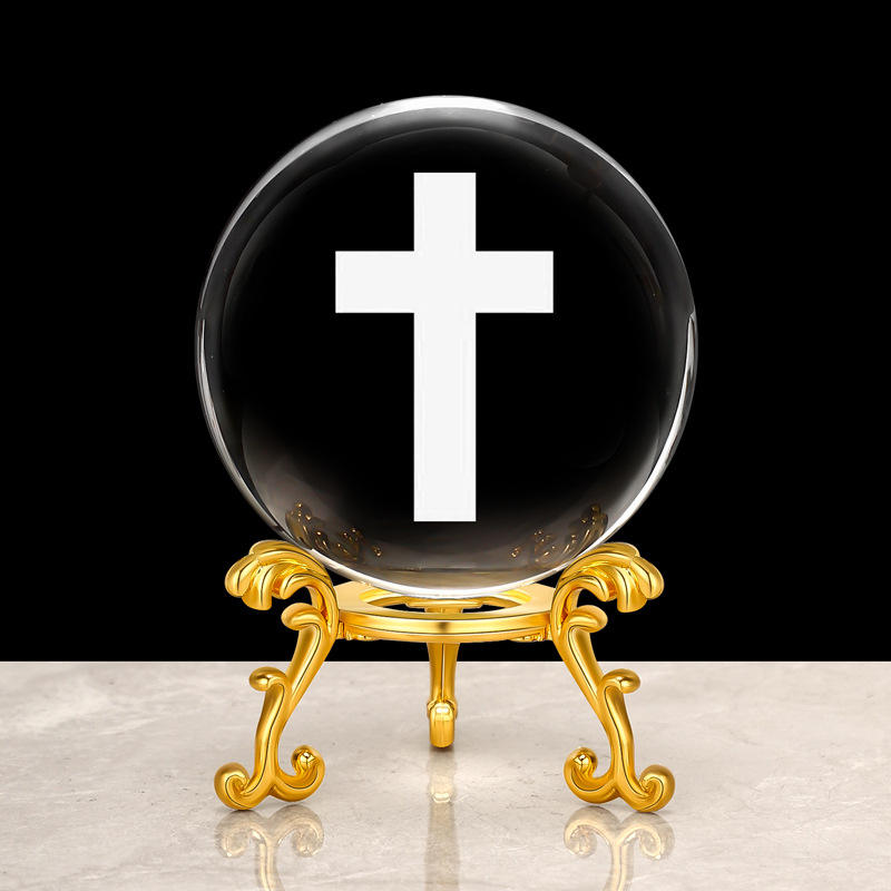 Support métallique croisé argent/or