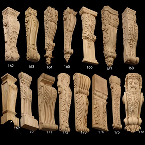 Columnas romanas de nuevo diseño, <span class=keywords><strong>columna</strong></span> romana decorativa para exteriores, chimeneas, ménsula, tallas de León 3D, ménsulas decorativas de madera de ménsula - Product Image 5