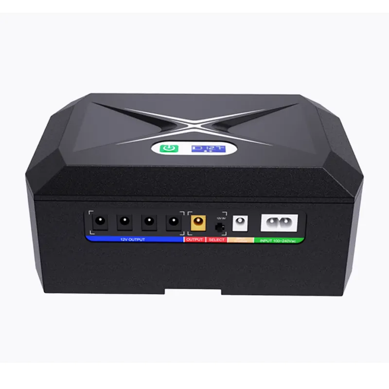 CW Mini UPS 60W 100W, 10000mAh 20000mAh 30000mAh 9V 12V 19V 24V 48V Mini DC UPS POE untuk Router Wifi