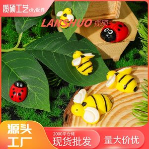 3D Bee And Beetle Set Resin Miniature Animal Sculptures For Home Decoration - Product Image 5