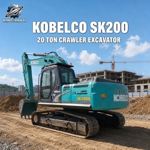 รถขุดโคเบลโก้ SK200 สำหรับงานหนัก ระบบไฮดรอลิกจากญี่ปุ่น รถตีนตะขาบ 20 ตัน มือสองจากญี่ปุ่น รถขุด SK200 เครื่องจักรก่อสร้าง - Product Image 1