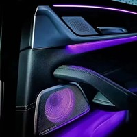 Plaque de protection acoustique en acier inoxydable SSY pour automobile G30 G38, haut-parleurs lumineux à haute fréquence pour portes avant et arrière, ambiance intérieure