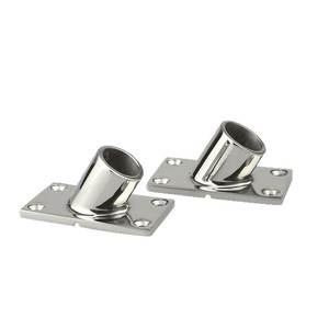 RICHWITS Stainless Steel 60 Degree Square Tube Base For <b>Yacht</b> Railing Marine Hardware - Product Image 1
