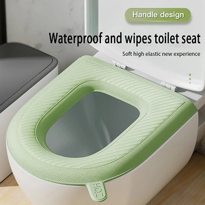 Couvre-siège de toilette en EVA imperméable et chaud, tapis WC jetable, portable, universel, pour cuvette, accessoires de salle de bain, vente en gros - Product Image 2