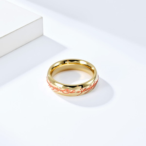 Gioielli in Acciaio al Titanio Luminosi Stile <span class=keywords><strong>Il</strong></span> <span class=keywords><strong>Signore</strong></span> <span class=keywords><strong>degli</strong></span> <span class=keywords><strong>Anelli</strong></span>, Unisex, Individualistici, di Tendenza, Stile Europeo e Americano - Product Image 5