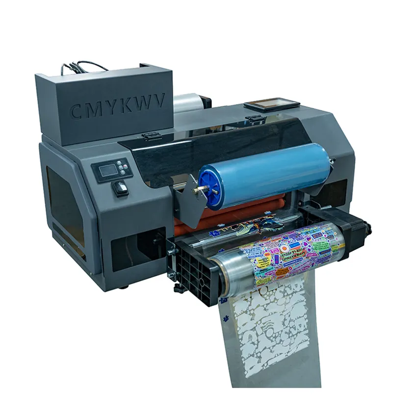 all in one 30cm roll uv dtf printing printer with laminator