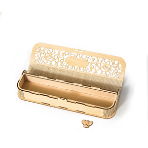 Invitation personnalisée en rouleau avec boîte en <span class=keywords><strong>bois</strong></span> découpée au laser, boîte rigide, dorure vintage rose gold, boîte d'invitation <span class=keywords><strong>de</strong></span> <span class=keywords><strong>mariage</strong></span> en <span class=keywords><strong>bois</strong></span> - Product Image 6