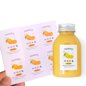 Tùy chỉnh in ấn logo nước giải khát xoài chai nước trái cây bao bì Sticker rỗng chai nhựa với nước trái cây chai bao bì nhãn - Product Image 4