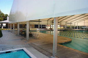 Telaio clear span structure sport stadium roof cover natatory piscina tendone tenda hall capannone in vendita - Product Image 2