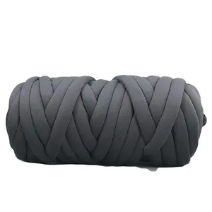 1000G Chunky Core Polyester Fil Épais Doux Grand Fil Tubulaire À <span class=keywords><strong>Tricoter</strong></span> À La Main Motif Fantaisie pour DIY Couvertures <span class=keywords><strong>Tapis</strong></span> Oreiller - Product Image 1