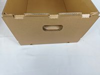 Boîte en carton ondulé robuste, imperméable et enduite de cire pailletée pour l'emballage de fruits de mer congelés, de poisson et d'aliments pour bébés