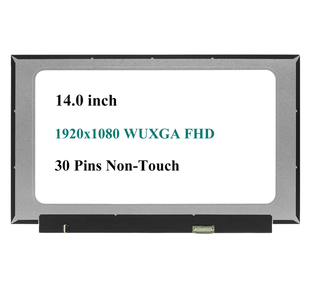 14.0" Screen Replacement for B140HTN02.0 FHD 1920X1080 30 Pin Laptop LCD Display Screen Panel