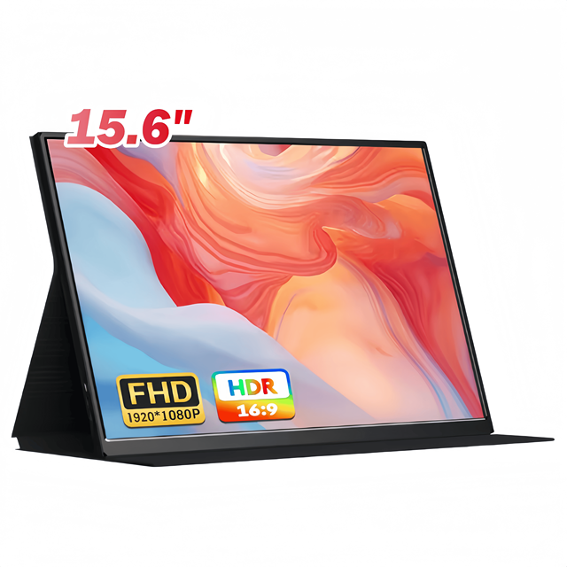 15.6" Portable Monitor 72%sRGB 1080P IPS Screen Travel Gaming Computer Display for Steam Deck Laptop Switch PS4 PS5 Xbox
