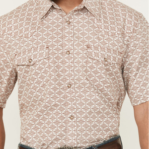 Custom Short Sleeve Wholesale Digital Floral Printing <strong>Men's</strong> Fishing Hiking <strong>Shirt</strong> Cowboy <strong>Shirts</strong> With Pearl Snaps and <strong>Western</strong> - Product Image 3