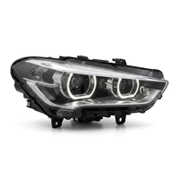 Phare avant automobile 24V 100W 6500Lm à double lentille avec anneau lumineux LED pour BMW X1 F48, voiture, camion, bus, modification, remplacement