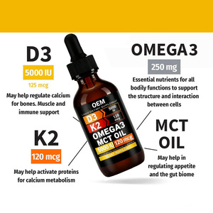 Kunden spezifische Geschmacks unterstützung Bone Heart Health Supplement Boost Immun Vegan <span class=keywords><strong>Vitamin</strong></span> D3 K2 Flüssigkeits tropfen - Product Image 4