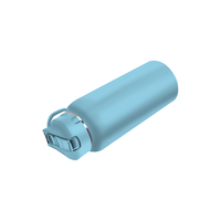 Bouteille d'eau portable sans BPA avec couvercle à paille, étanche, grande capacité, réutilisable, pour sport, extérieur, gym, voyage, avec logo personnalisé