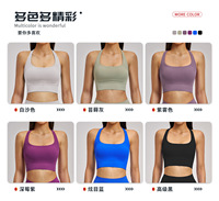 Soutien-gorge de sport athlétique à double bretelle pour femme, séchage rapide, course à pied, fitness, vêtements de sport 5518