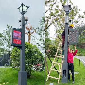 โคมไฟสนามพลังงานแสงอาทิตย์ LED สำหรับเมืองโบราณ ระดับ IP66 ตัวโคมโลหะ รับประกัน 5 ปี 220V หลายอุณหภูมิสี สำหรับสวนและบ้านพักตากอากาศ - Product Image 5