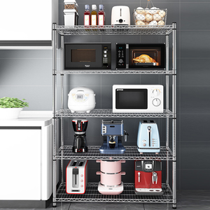 אישור nsf 6 שכבה מתכווננת 800lbs מתכת כרום מדפים יחידת מדפים, 6 שכבות פלדה כרום צלחת מתכת כרום צלחת מתכת כרום מדף - Product Image 4