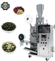 Machine d'emballage de sachets de thé en forme de pyramide pour le thé noir, avec scellage sur 3 côtés pour sachets intérieur et extérieur
