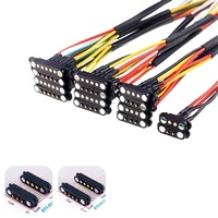 Connecteur magnétique Pogo Pin 2A DC, 2-9 broches, mâle/femelle, espacement 2,5/2,80 mm, à ressort, prise d'alimentation 24V DC